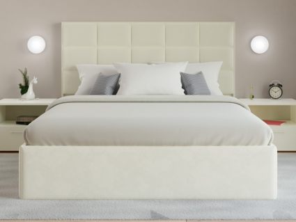 Кровать Lonax Адель велюр Dolly-13 (с основанием) 160х200