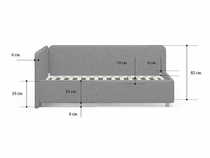 Кровать Сонум Capri Экокожа Белая (с подъемным механизмом) 80х200