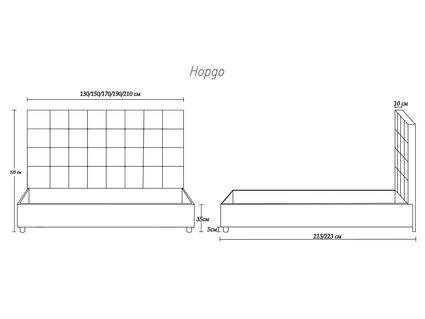 Кровать Димакс Нордо Агат 160х200