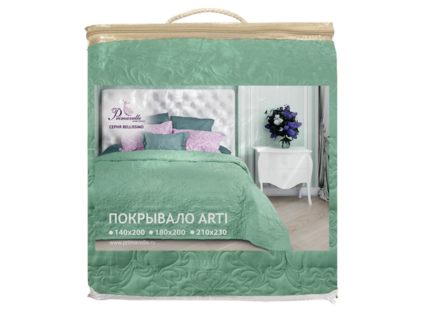 Покрывало Primavelle Arti Вензель мятное 140х200