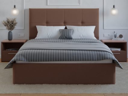 Кровать Lonax Алегра велюр Dolly-17 (с основанием) 180х200