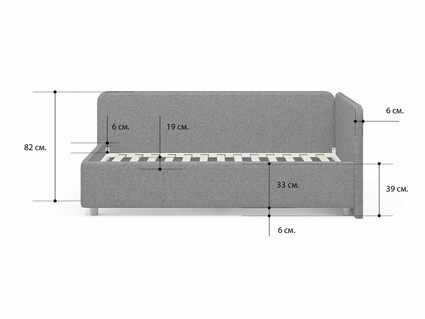 Кровать Сонум Capri Рогожка Марсала 120х200