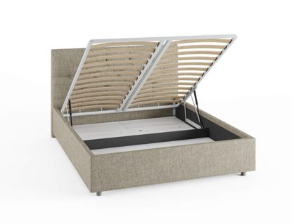 Кровать Сонум Bari Рогожка Мокко (с подъемным механизмом) 80х200