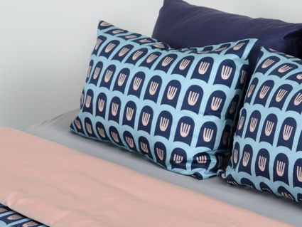 Наволочка Tkano Blossom time голубая 2 шт. 50х70