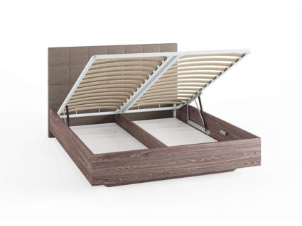 Кровать Сонум Luiza Ясень Ориноко + Кашемир Бежевый (с подъемным механизмом)