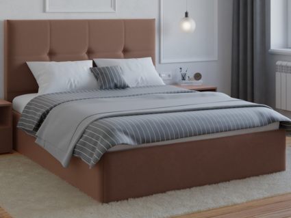 Кровать Lonax Алегра велюр Dolly-17 (с основанием) 180х200