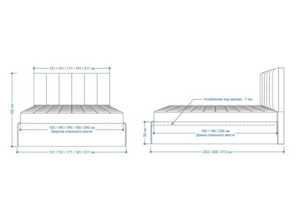Кровать Lonax Милана велюр Dolly-2 120х195
