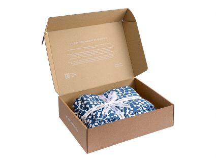 Комплект постельного белья Tkano Спелая смородина синий 1,5-спальный