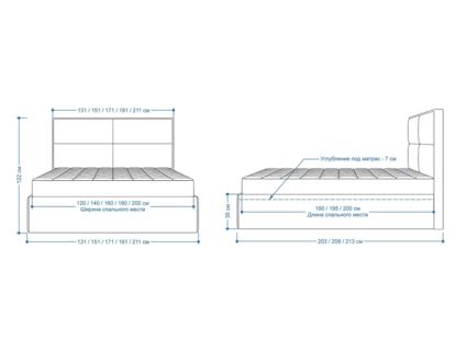 Кровать Lonax Марселла велюр Dolly-17 (с подъемным механизмом) 140х200