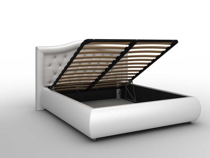 Кровать Sleeptek Premier 6 Экокожа Black (с подъемным механизмом) 140х200