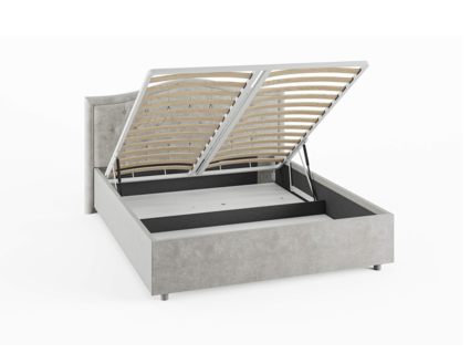 Кровать Сонум Ancona Рогожка Деним (с подъемным механизмом) 90х200