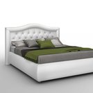 Кровать Sleeptek Premier 6 Экокожа White (с подъемным механизмом) 180х190